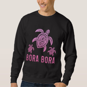 Bora Bora Sea Turtle Tahiti Französisch Polynesien Sweatshirt