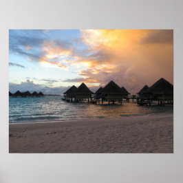 Bora Bora Sonnenaufgang Poster