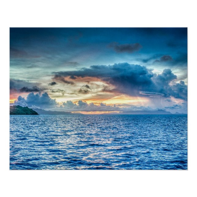 Bora-bora, Südpazifikinsel Poster (Vorderseite)