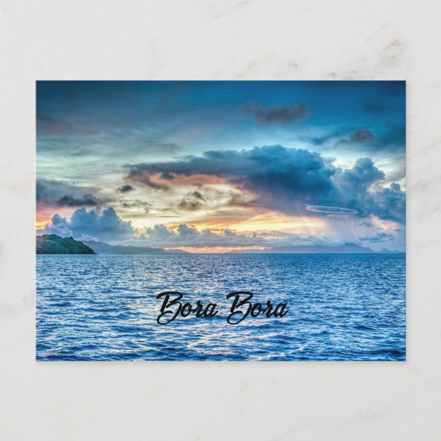 Bora Bora, Südpazifikinsel Postkarte (Vorderseite)