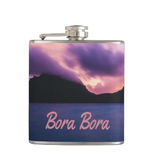 Bora Bora Suset Island Beach Flachmann