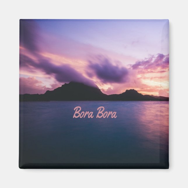 Bora Bora Suset Island Beach Magnet (Vorne)