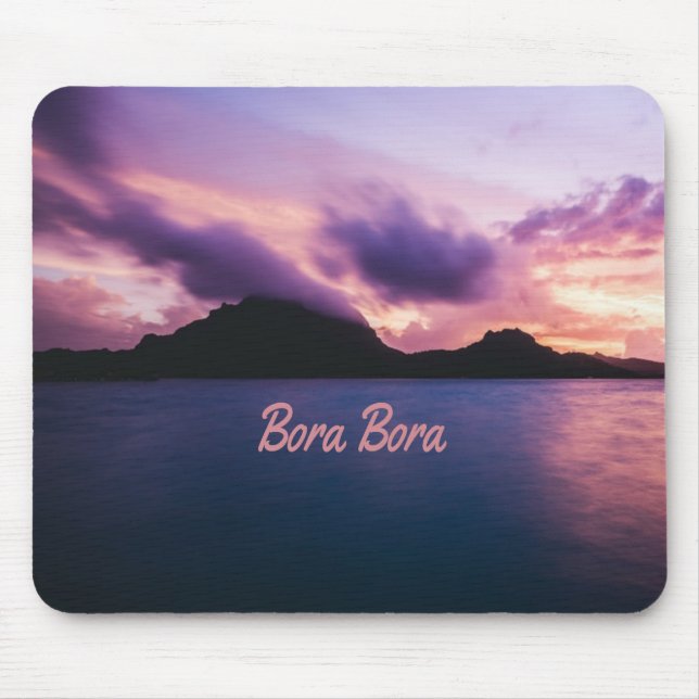 Bora Bora Suset Island Beach Mousepad (Vorne)