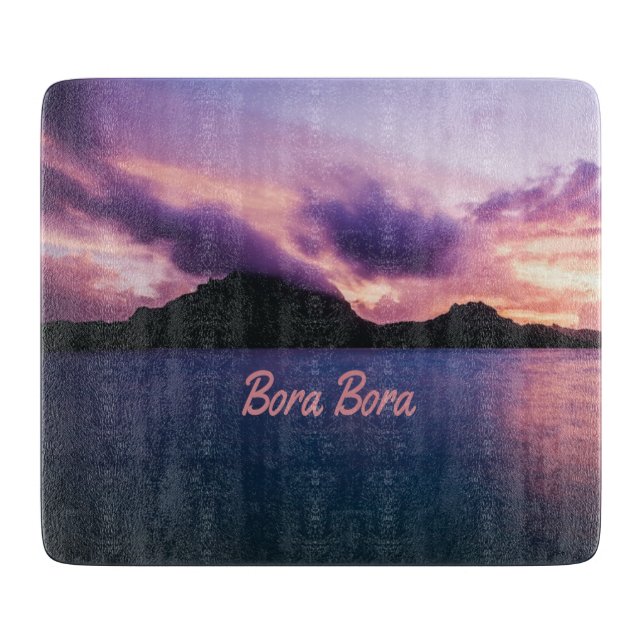 Bora Bora Suset Island Beach Schneidebrett (Vorderseite)