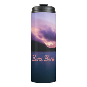 Bora Bora Suset Island Beach Thermosbecher