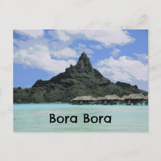 Bora Bora Tahiti Atoll Formation Postkarte