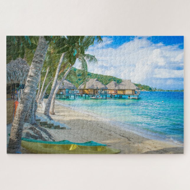 Bora Bora Tahiti Beach Bungalows Ozean (Horizontal)