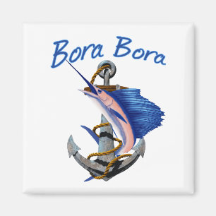 Bora Bora Tiefseefischerei Magnet