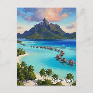 Bora Bora Travel Postkarte
