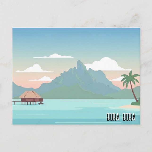 Bora Bora Travel Postkarte (Vorderseite)