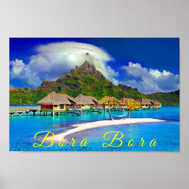 Bora Bora Tropical Island Poster (Vorne)
