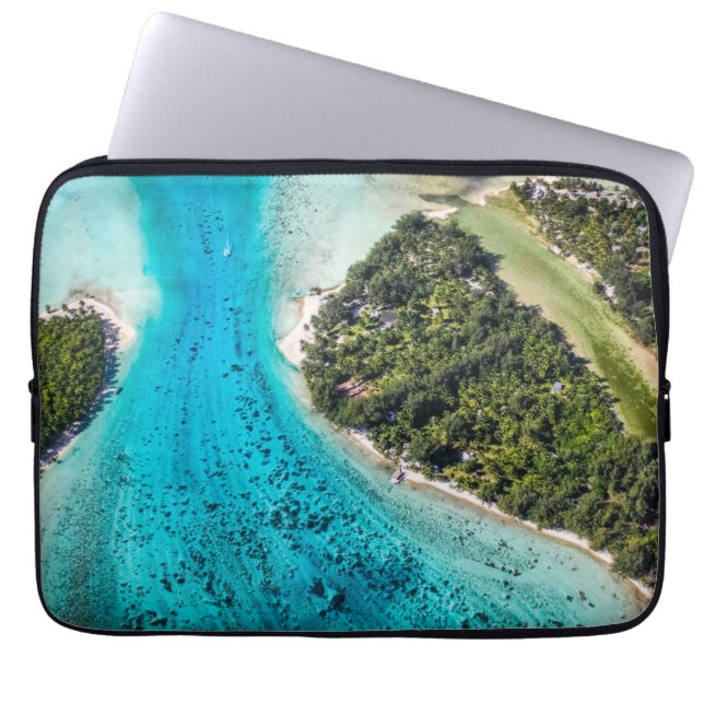 Bora Bora - Weg zum Ozean Laptopschutzhülle (Vorderseite)