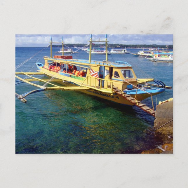 Boracay-Caticlan Ferryboat Postkarte (Vorderseite)