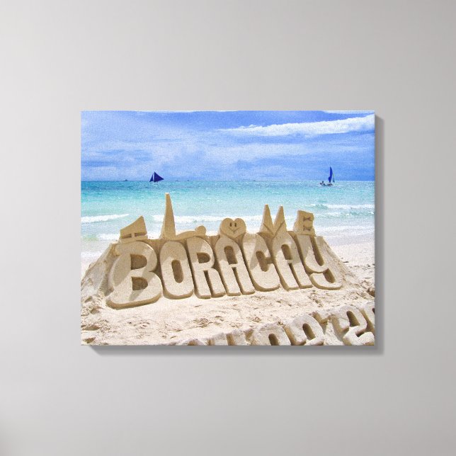 Boracay, Philippinen, Beach & Sea View Leinwanddruck (Vorderseite)