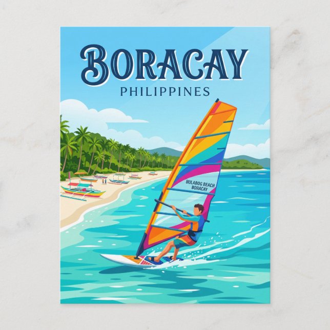 Boracay Philippinen Postkarte (Vorderseite)