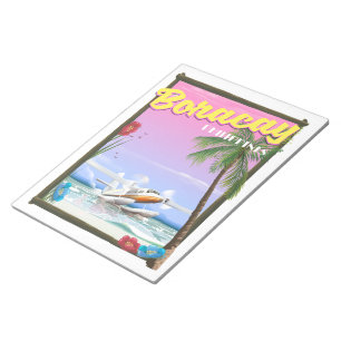 Boracay Philippinen Strand Reiseplakat Notizblock