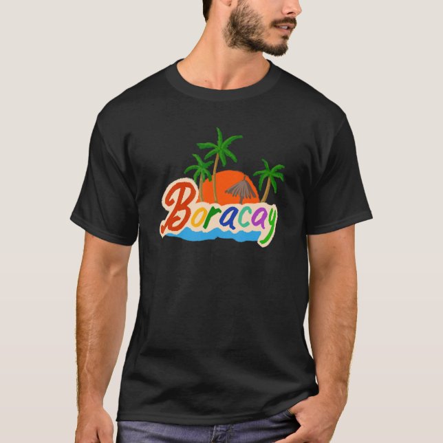 Boracay Philippines Souvenir für Männer Frauen 3 T-Shirt (Vorderseite)