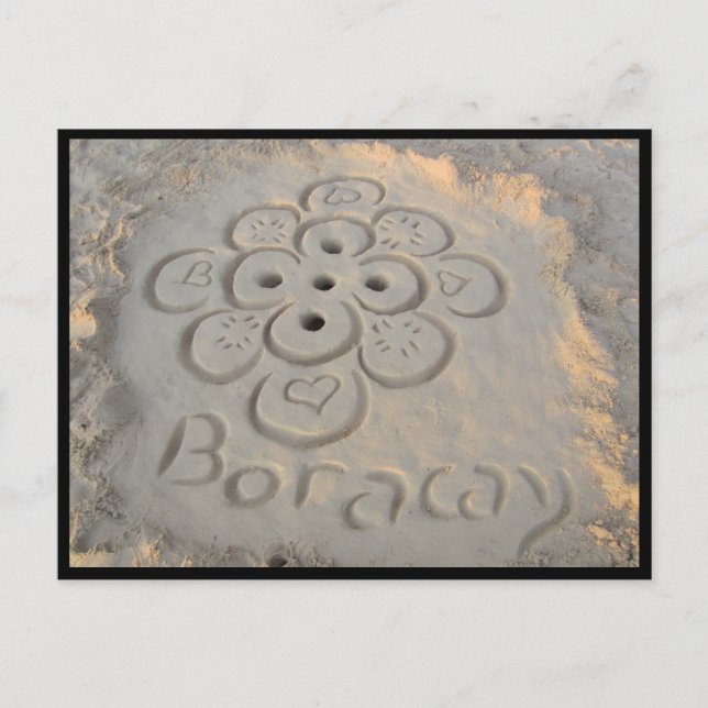 Boracay-Sandmuster Postkarte (Vorderseite)