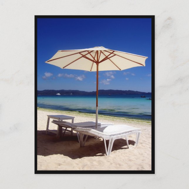 Boracay-Sonnenterrasse Postkarte (Vorderseite)