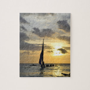 Boracay-Sonnenuntergang auf den Philippinen