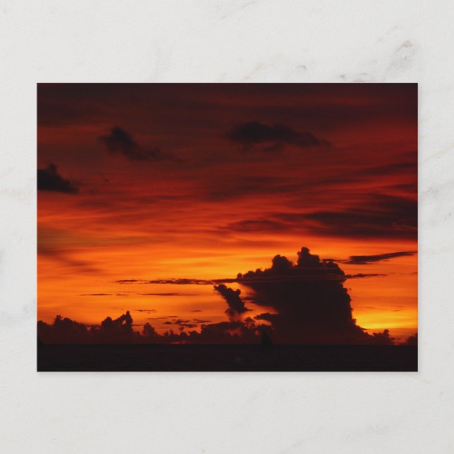 Boracay Sunset Postkarte (Vorderseite)