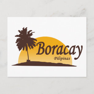 Boracay weiß postkarte