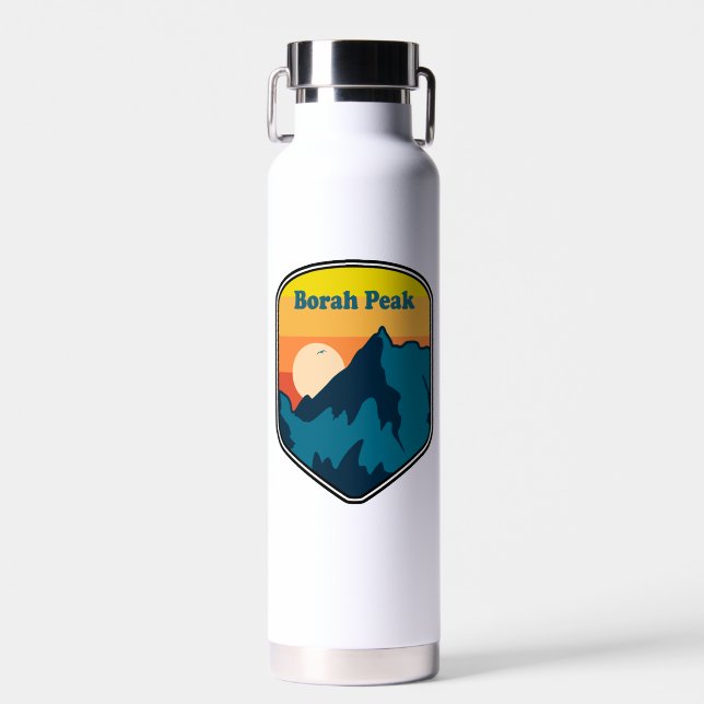 Borah Peak Idaho Sunrise Trinkflasche (Vorne)