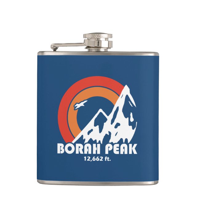 Borah Peak Sun Eagle Flachmann (Vorderseite)
