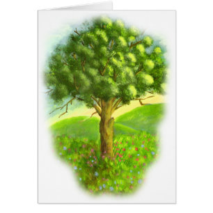 Bord o le pré : Peinture de paysage de nature :