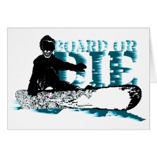 Bord oder die. Skeleboarder.