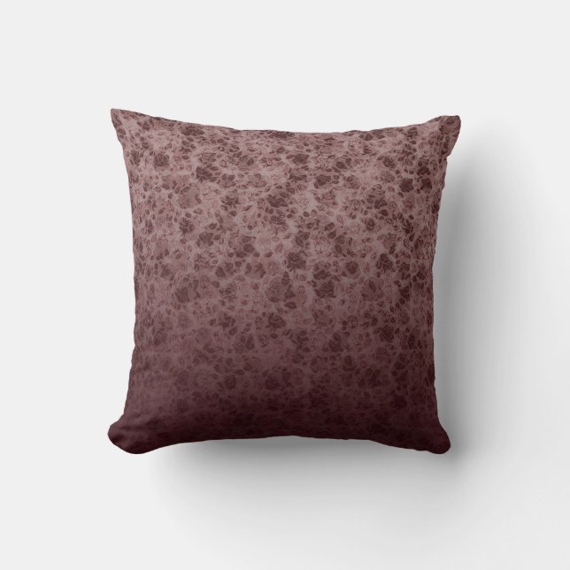 Bordeaux flowers degraded pillow kissen (Vorderseite)
