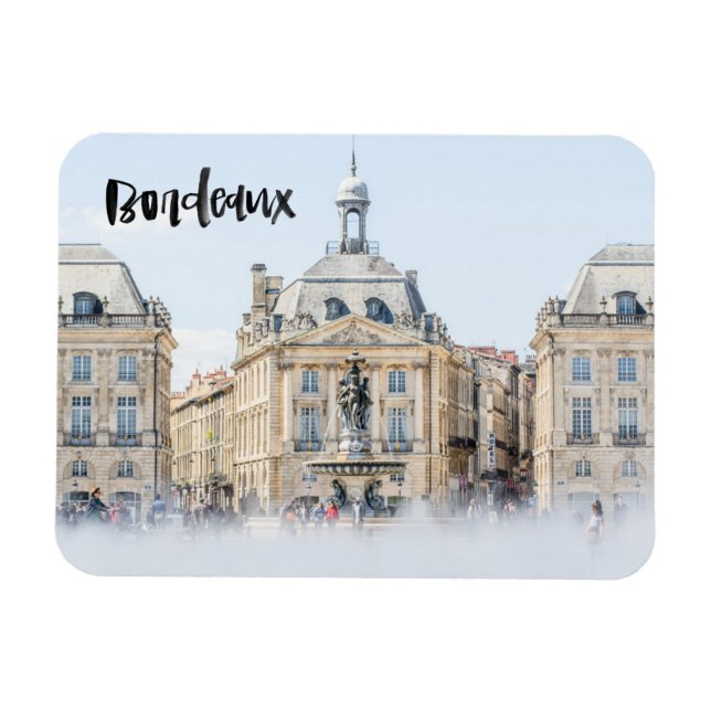 Bordeaux Fotografie Handschrift Magnet (Horizontal)