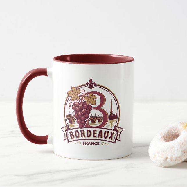 Bordeaux France Tasse (Mit Donut)