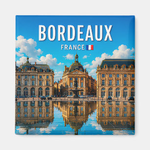 Bordeaux Frankreich Historische Flussufer Eleganz Magnet