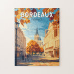 Bordeaux Frankreich Weinroute Mendrisiotto Vintag<br><div class="desc">Bordeaux Retro Vektor-Reise-Design. Bordeaux,  Drehscheibe der berühmten Weinbauregion,  ist eine Hafenstadt am Fluss Garonne im Südwesten Frankreichs.</div>