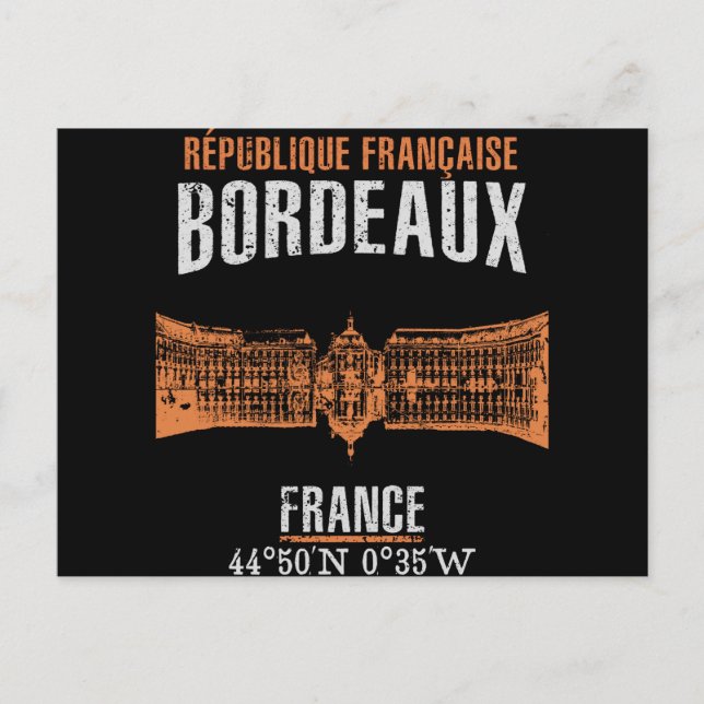 Bordeaux Postkarte (Vorderseite)