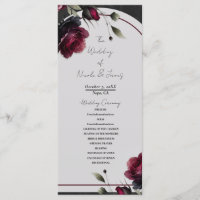Bordeaux-Rote Rosen Schadowy-Hochzeit