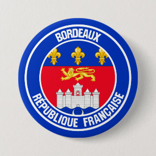 Bordeaux-RundEmblem Button