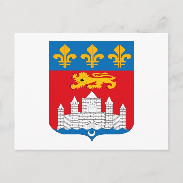 Bordeaux-Wappen Postkarte (Vorderseite)