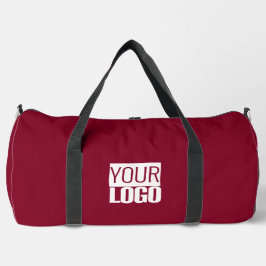 bordeauxfarben - Logo hinzufügen Duffle Bag