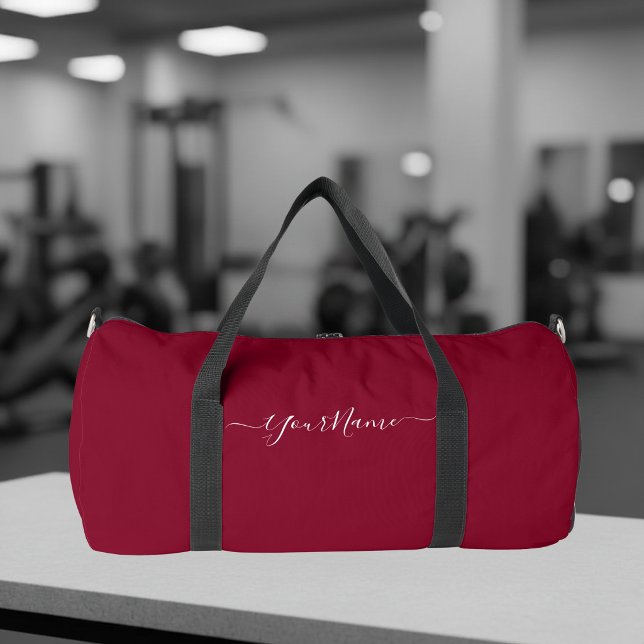 bordeauxfarbenes Drehbuch Duffle Bag (Von Creator hochgeladen)