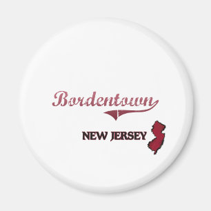 Bordentown New-Jersey Stadt-Klassiker Magnet