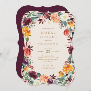 Border Bridal Dusche Einladung