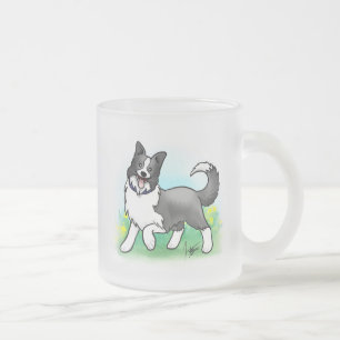 Border collie a givré la tasse