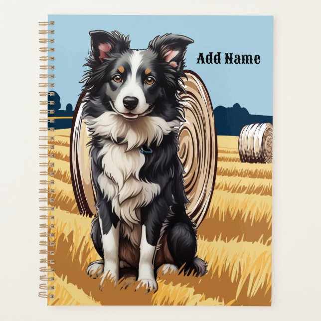 Border Collie à la ferme (Devant)