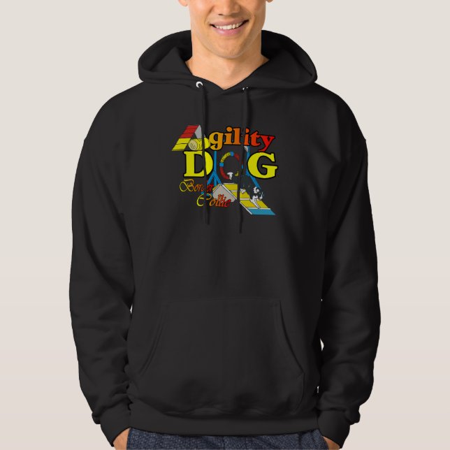 Border Collie Agility Geschenke Hoodie (Vorderseite)