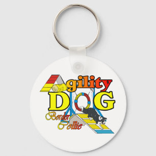 Border Collie Agility Geschenke Schlüsselanhänger