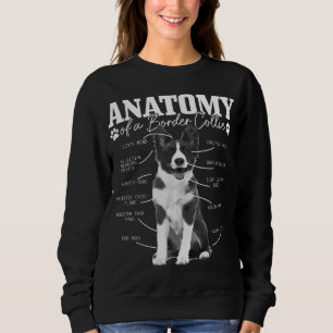 Border Collie Anatomie Funny Niedlich Hunde Border Sweatshirt