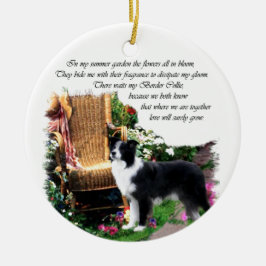 Border Collie Art Geschenke Keramikornament
