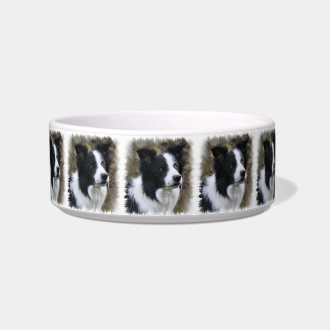 Border Collie Art Napf (Links)